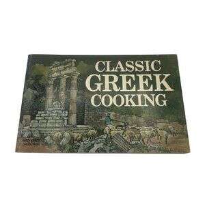 Classic Greek Cooking Book By Daphne Metaxas  Recipes & Illustrations 1974
